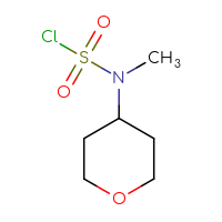 Chemical structure of N-methyl-N-(oxan-4-yl)sulfamoyl chloride - CSSB00000758895
