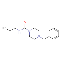 Chemical structure of 4-benzyl-N-propylpiperazine-1-carboxamide - CSSB00000163267