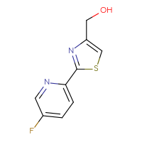 Chemical structure of [2-(5-fluoropyridin-2-yl)-1,3-thiazol-4-yl]methanol - CSSB00012632611