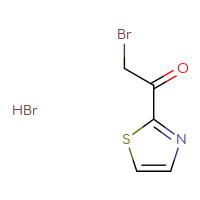 Chemical structure of 2-bromo-1-(1,3-thiazol-2-yl)ethan-1-one hydrobromide - CSSB00000719964