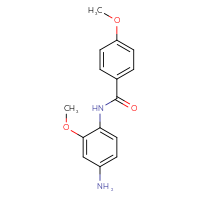 Chemical structure of N-(4-amino-2-methoxyphenyl)-4-methoxybenzamide - CSSB00020600879