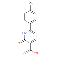 Chemical structure of 6-(4-methylphenyl)-2-oxo-1,2-dihydropyridine-3-carboxylic acid - CSSB00005554441