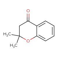 Chemical structure of 2,2-dimethyl-3,4-dihydro-2H-1-benzopyran-4-one - CSSB00000758716