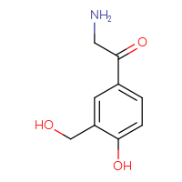 Chemical structure of 2-amino-1-[4-hydroxy-3-(hydroxymethyl)phenyl]ethan-1-one - CSSB06835377555