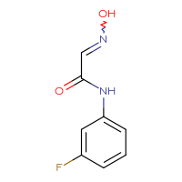 Chemical structure of N-(3-fluorophenyl)-2-(N-hydroxyimino)acetamide - CSSB00015194892