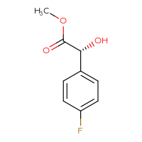 Chemical structure of methyl (2R)-2-(4-fluorophenyl)-2-hydroxyacetate - CSSB00010779831