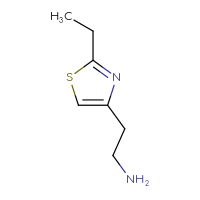 Chemical structure of 2-(2-ethyl-1,3-thiazol-4-yl)ethan-1-amine - CSSB00000749629