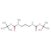 Chemical structure of tert-butyl N-(3-{[(tert-butoxy)carbonyl]amino}propyl)-N-methylcarbamate - CSSB00103738818