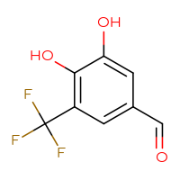 Chemical structure of 3,4-dihydroxy-5-(trifluoromethyl)benzaldehyde - CSSB00010070452