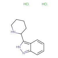 Chemical structure of 3-(piperidin-2-yl)-2H-indazole dihydrochloride - CSSB02125605833