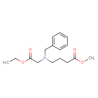 Chemical structure of methyl 4-[benzyl(2-ethoxy-2-oxoethyl)amino]butanoate - CSSB00012046751