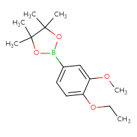 Chemical structure of 2-(4-ethoxy-3-methoxyphenyl)-4,4,5,5-tetramethyl-1,3,2-dioxaborolane - CSSB00010713036
