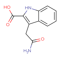 Chemical structure of 3-(carbamoylmethyl)-1H-indole-2-carboxylic acid - CSSB00010424175