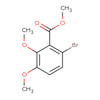 Chemical structure of methyl 6-bromo-2,3-dimethoxybenzoate - CSSB00010247158