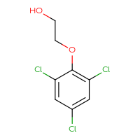 Chemical structure of 2-(2,4,6-trichlorophenoxy)ethan-1-ol - CSSB00000748996
