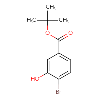 Chemical structure of tert-butyl 4-bromo-3-hydroxybenzoate - CSSB00014392353