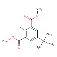Chemical structure of 1,3-dimethyl 5-tert-butyl-2-iodobenzene-1,3-dicarboxylate - CSSB02516457466