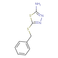 Chemical structure of 5-(benzylsulfanyl)-1,3,4-thiadiazol-2-amine - CSSB00000149045