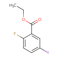 Chemical structure of ethyl 2-fluoro-5-iodobenzoate - CSSB00012350801