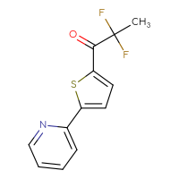 Chemical structure of 2,2-difluoro-1-[5-(pyridin-2-yl)thiophen-2-yl]propan-1-one - CSSB03567307895