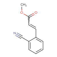 Chemical structure of methyl 3-(2-cyanophenyl)prop-2-enoate - CSSB00103310817