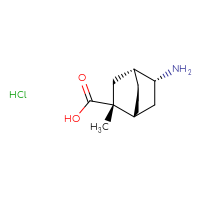 Chemical structure of (1R,2R,4R,5R)-5-amino-2-methylbicyclo[2.2.2]octane-2-carboxylic acid hydrochloride - CSSB20621699049