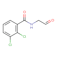 Chemical structure of 2,3-dichloro-N-(2-oxoethyl)benzamide - CSSB00134762385