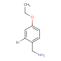 Chemical structure of 1-(2-bromo-4-ethoxyphenyl)methanamine - CSSB00012721609