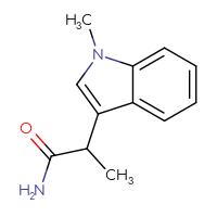 Chemical structure of 2-(1-methyl-1H-indol-3-yl)propanamide - CSSB00085816738