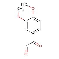 Chemical structure of 2-(3,4-dimethoxyphenyl)-2-oxoacetaldehyde - CSSB00011290927