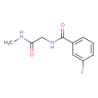 Chemical structure of 2-[(3-fluorophenyl)formamido]-N-methylacetamide - CSSB00000159783