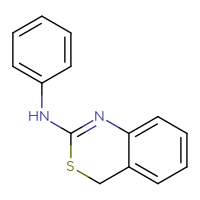 Chemical structure of N-phenyl-4H-3,1-benzothiazin-2-amine - CSSB00000681097