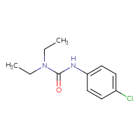 Chemical structure of 1-(4-chlorophenyl)-3,3-diethylurea - CSSB00000178500