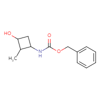 Chemical structure of benzyl N-(3-hydroxy-2-methylcyclobutyl)carbamate - CSSB06257947246