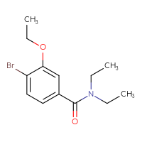 Chemical structure of 4-bromo-3-ethoxy-N,N-diethylbenzamide - CSSB00059238869