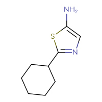 Chemical structure of 2-cyclohexyl-1,3-thiazol-5-amine - CSSB00011604624