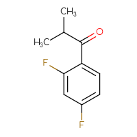 Chemical structure of 1-(2,4-difluorophenyl)-2-methylpropan-1-one - CSSB00000700926