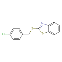 Chemical structure of 2-{[(4-chlorophenyl)methyl]sulfanyl}-1,3-benzothiazole - CSSB00027938127
