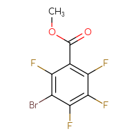 Chemical structure of methyl 3-bromo-2,4,5,6-tetrafluorobenzoate - CSSB00010167379