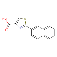 Chemical structure of 2-(naphthalen-2-yl)-1,3-thiazole-4-carboxylic acid - CSSB00000677138