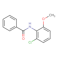 Chemical structure of N-(2-chloro-6-methoxyphenyl)benzamide - CSSB00103844397