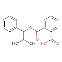 Chemical structure of 2-[(2-methyl-1-phenylpropoxy)carbonyl]benzoic acid - CSSB00020671771
