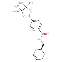 Chemical structure of N-{[(1S)-cyclohex-3-en-1-yl]methyl}-4-(4,4,5,5-tetramethyl-1,3,2-dioxaborolan-2-yl)benzamide - CSSB06760865960