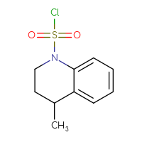 Chemical structure of 4-methyl-1,2,3,4-tetrahydroquinoline-1-sulfonyl chloride - CSSB00010930105