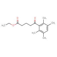 Chemical structure of ethyl 5-oxo-5-(2,3,5,6-tetramethylphenyl)pentanoate - CSSB00020572528