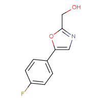 Chemical structure of [5-(4-fluorophenyl)-1,3-oxazol-2-yl]methanol - CSSB00000749276