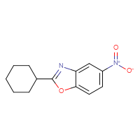 Chemical structure of 2-cyclohexyl-5-nitro-1,3-benzoxazole - CSSB03436653532
