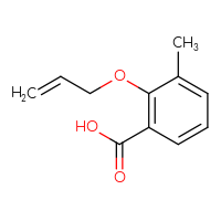 Chemical structure of 3-methyl-2-(prop-2-en-1-yloxy)benzoic acid - CSSB00011371975