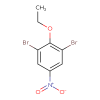 Chemical structure of 1,3-dibromo-2-ethoxy-5-nitrobenzene - CSSB00032096246