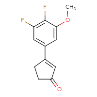 Chemical structure of 3-(3,4-difluoro-5-methoxyphenyl)cyclopent-2-en-1-one - CSSB00125707527